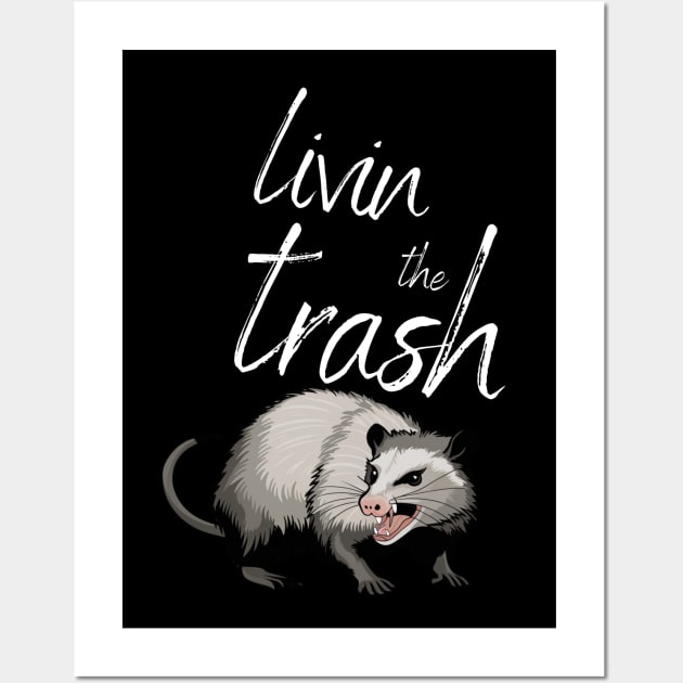 Livin the Trash - Eat Trash Wall Art by AnimeVision